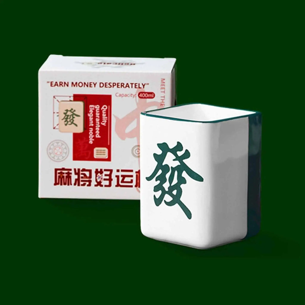 Ceramic Coffee Mug Mahjong Water Cup Novelty Mugs Women Men Family