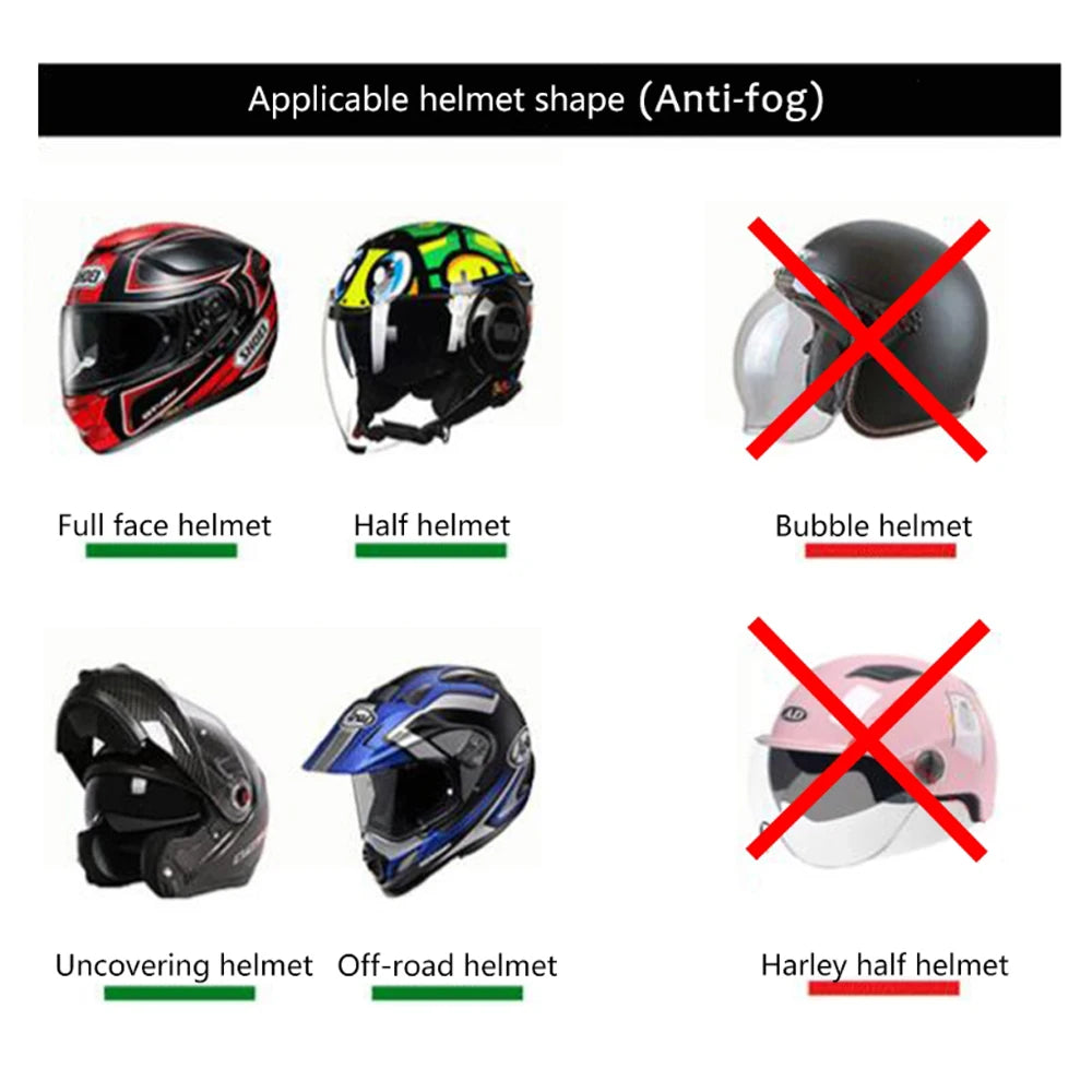 Universal Helmet Lens MT Helmets Anti Rain Clear Motorcycle Film Zpaxo