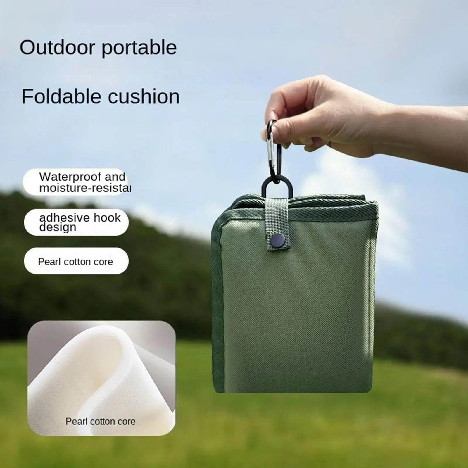 Outdoor Foldable Seat Cushion Waterproof Lightweight Camping Pad