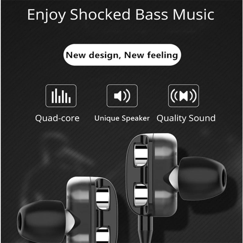 3.5mm Wired Headphone Noise Canceling In-Ear Sport Earphone Bass Stereo Gaming Headset HiFi Stereo Music Earbuds With Mic For PC Zpaxo