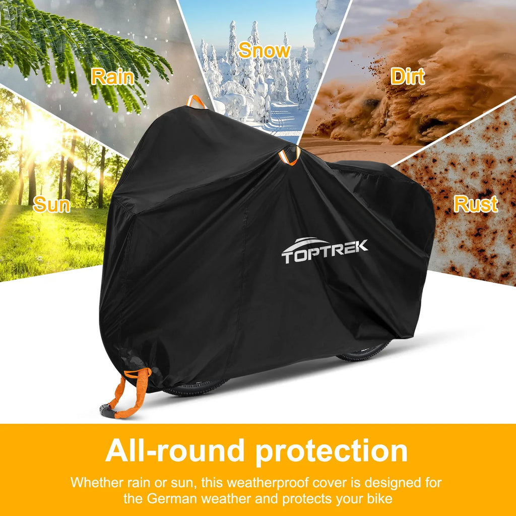 Toptrek Bike Cover 210T High Quality Bicycle Protector Multipurpose Rain Snow Dust Waterproof All Weather Protective Covers Zpaxo