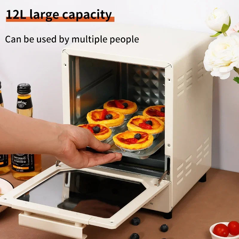 12L Large Capacity Electric Air Fryer Toaster Oven Mechanical Household Kitchen 360° Baking Convection Oven Oil-Free Deep Fryer Zpaxo