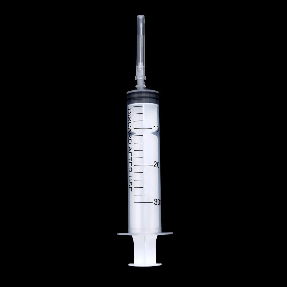 1Pcs 3-60ml Syringe Epoxy Resin Shaker with Dispense Needles for DIY Jewelry Resin Mold Charms Liquid Injection Pipette Tools Zpaxo 30ML