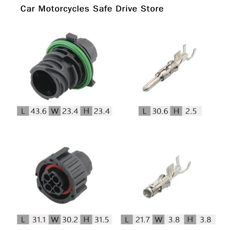 CM1 4 Pin Way Tyco Round HOWO Odometer Speed Sensor Plug Car Sealed