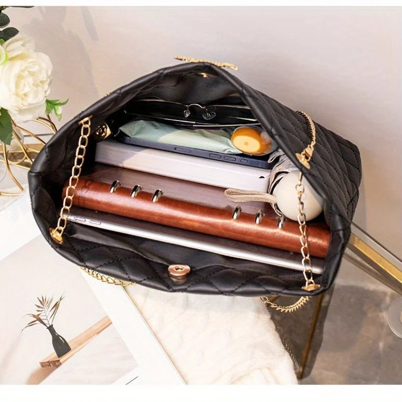Large Capacity Bucket Bag Women's Fashionable Shoulder Casual Handbag