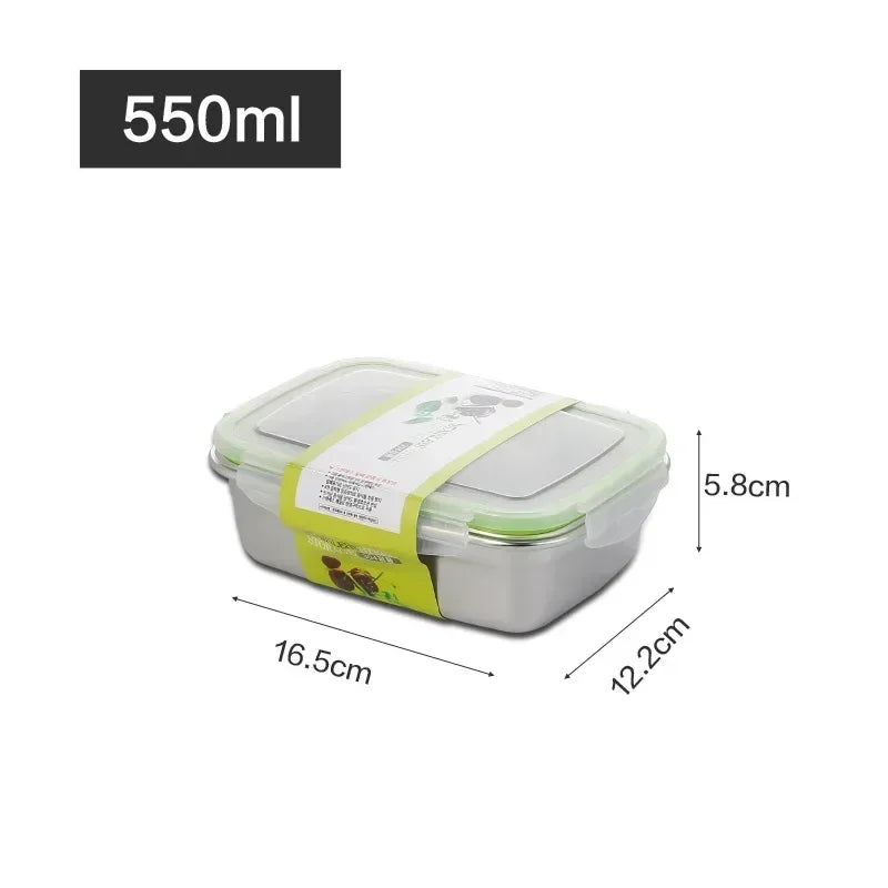 304 Stainless Steel Leak-Proof Lunch Box | Food Storage Container Food Storage Container Zpaxo 550ml
