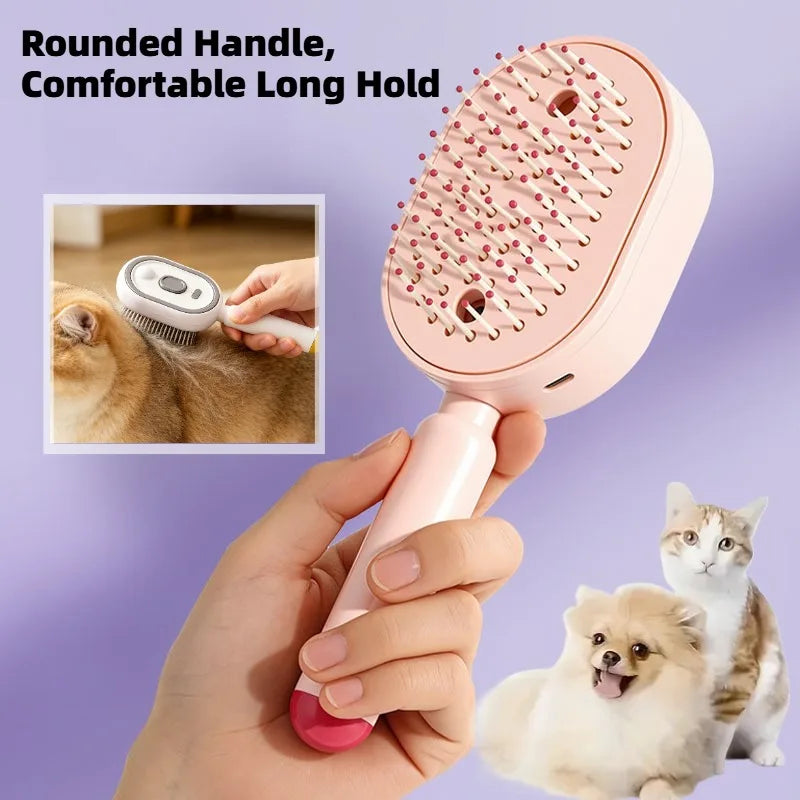 Anti-Tangle Essential Oil Atomizing Comb Comb for Dogs Cat Hair Comb Spray Air Cushions Massage Combs 3 in 1 Daily Hair Styling Zpaxo