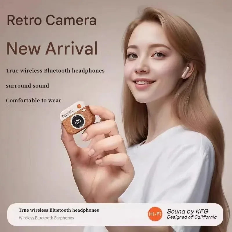 TWS Earbuds Wireless Earphones Q86 Retro Headsets Noise Reduction