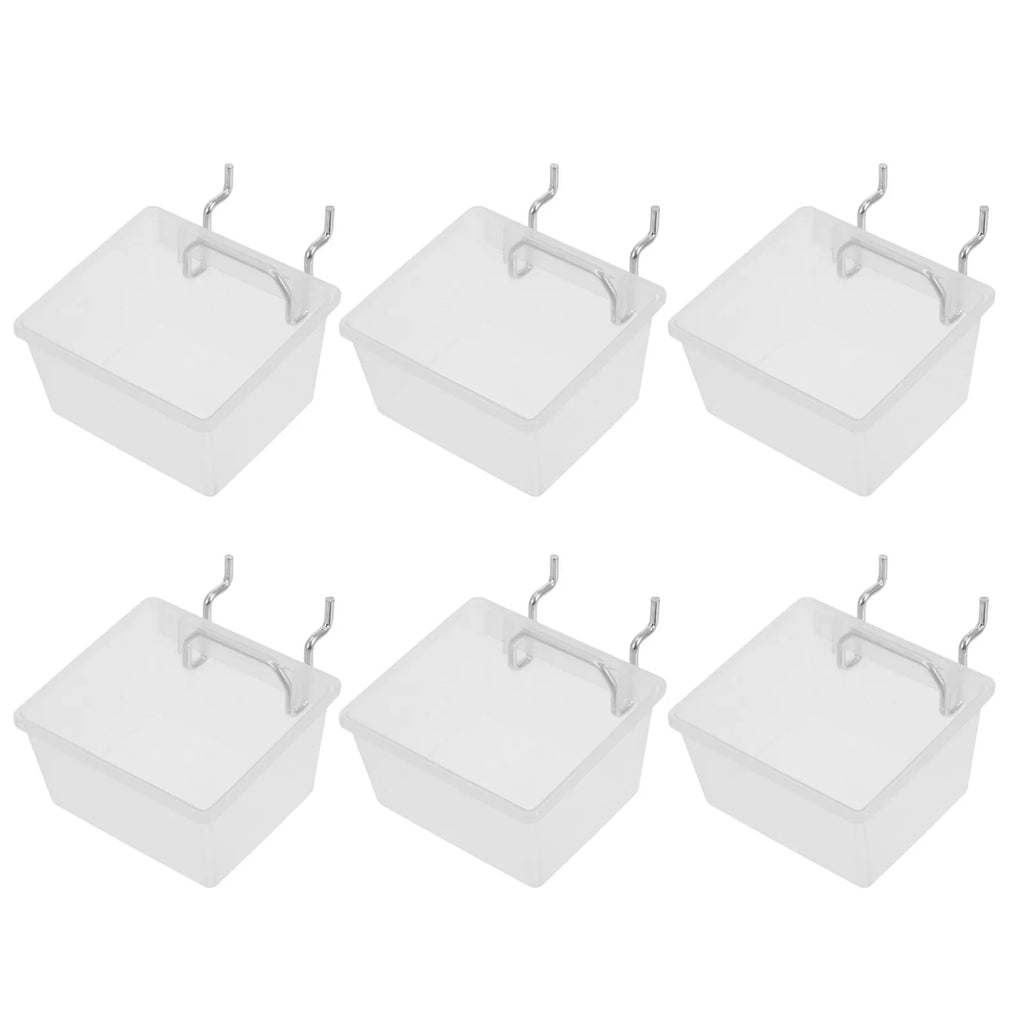 Heavy Duty Pegboard Bins Transparent Easy Install Tool Organization