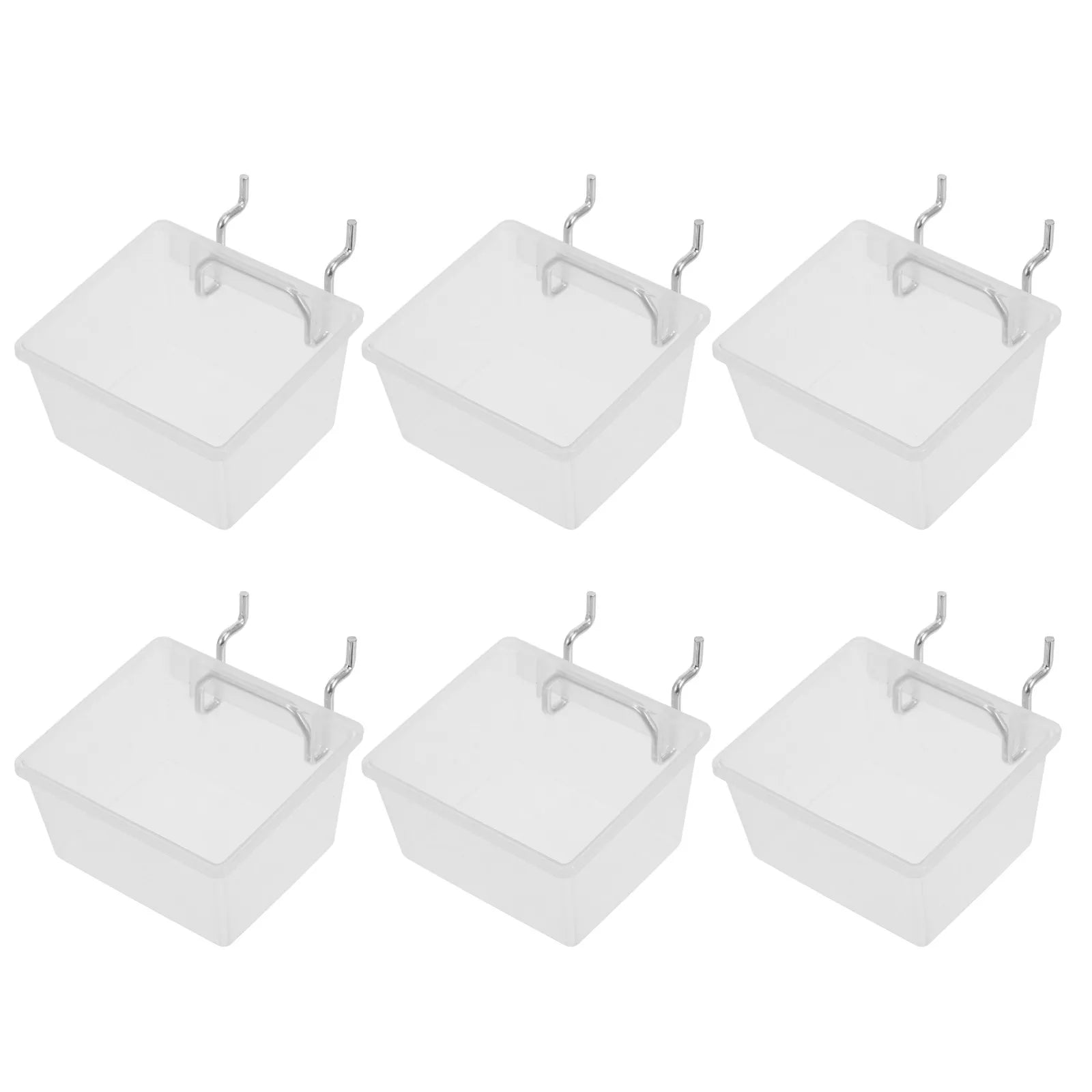 Heavy Duty Pegboard Bins Transparent Easy Install Tool Organization