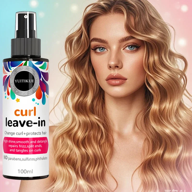 YUITIKUE Leave-In Curl Spray – Frizz Repair & Shine 100ml Leave-In Curl Spray Zpaxo