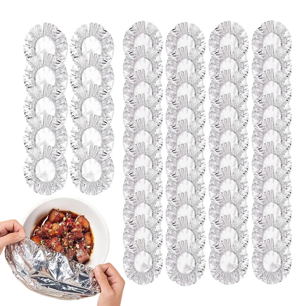 Foil Covers Reusable Thickened Aluminum Food Storage Elastic Stretchy
