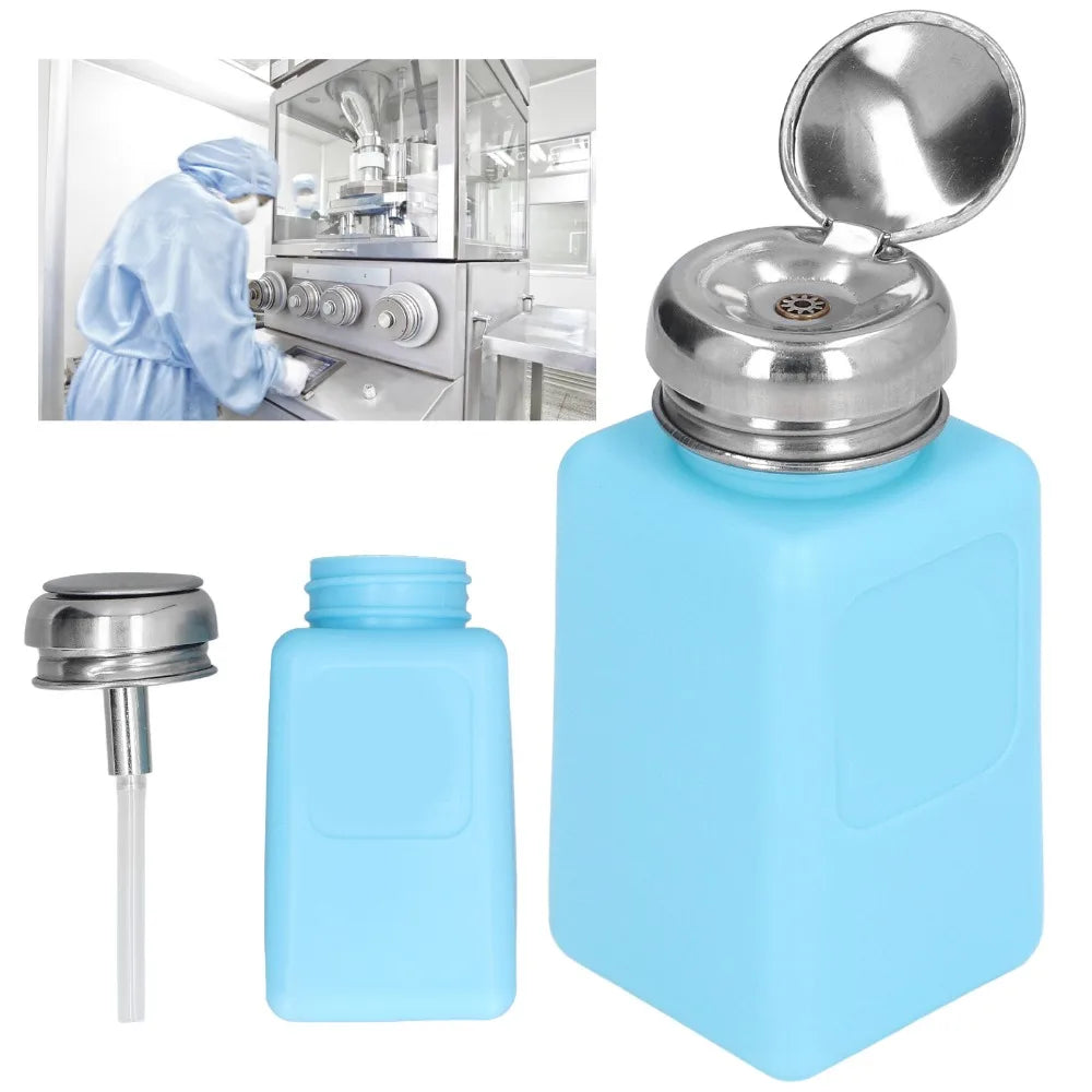 Push Down Alcohol Dispenser Anti-reflux Pump White Blue Solvent Zpaxo