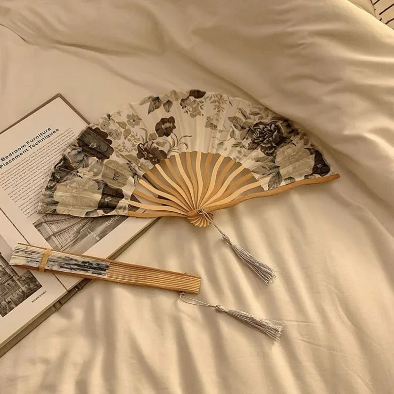 1 Chinese Portable Folding Fan Ancient Prop Women's Summer Shooting