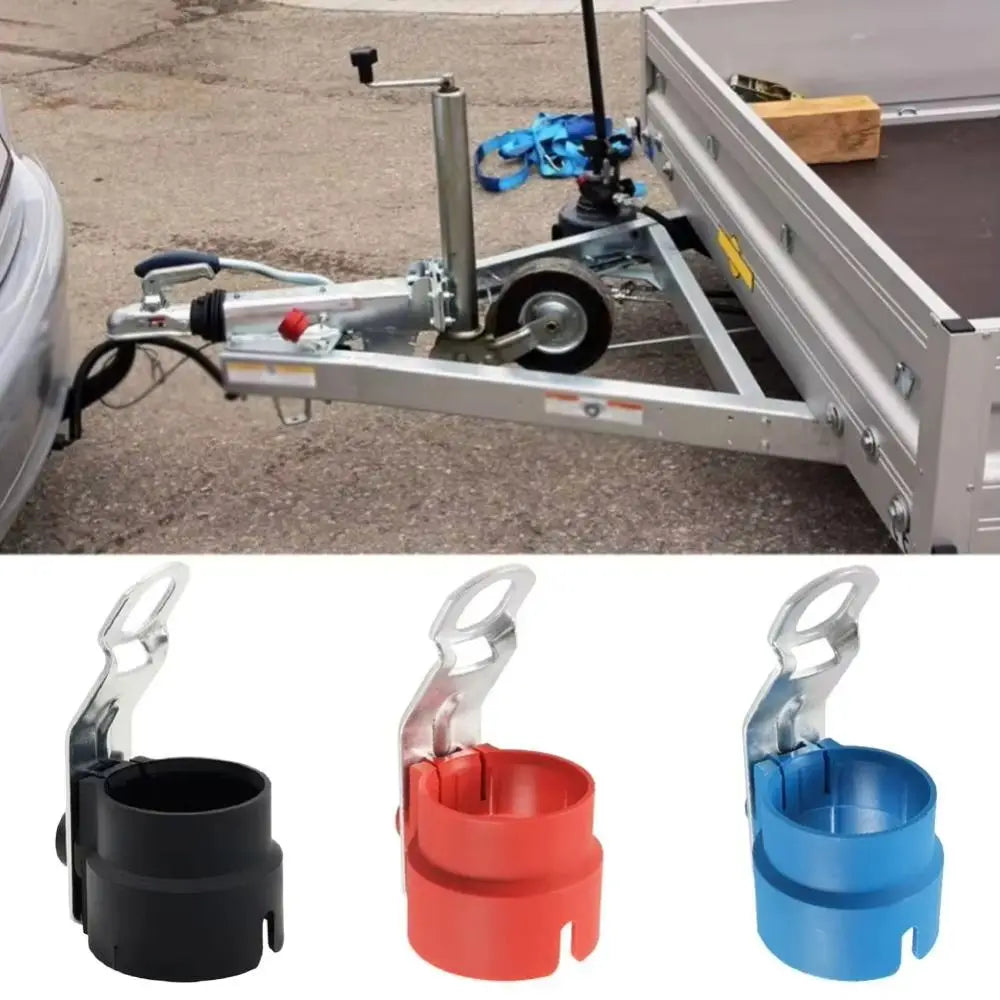 Round Design Trailer Plug Holder Dirt Resistant Weatherproof Parking Zpaxo