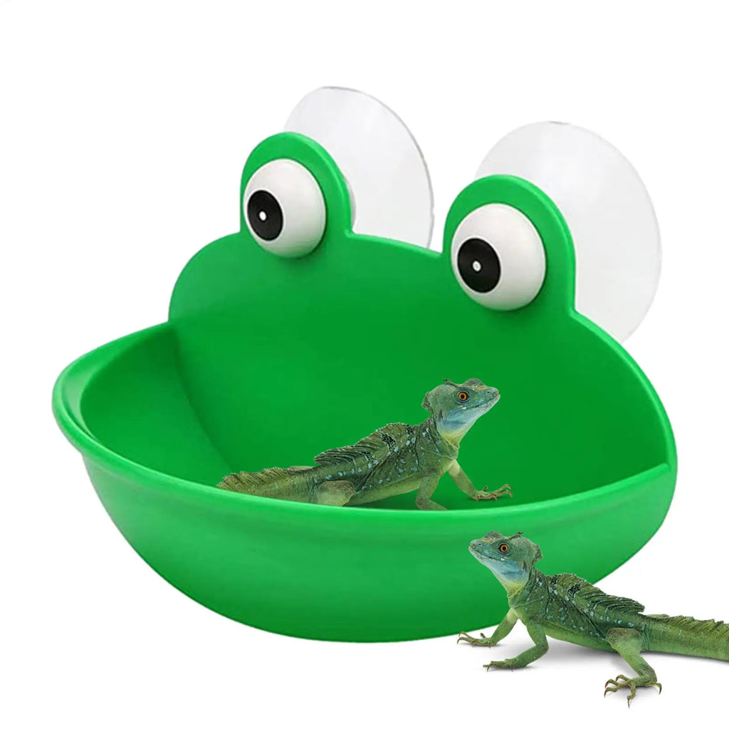 Frog Habitat Frog Holder Suction Cup Reptile Basking Area Resting Terrace Suction Cups Tank Decor ank Aquarium Aquascape Zpaxo