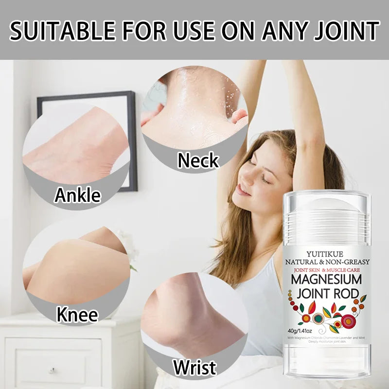 YUITIKUE Magnesium Roll-On Stick 40g – Joint & Muscle Relief Magnesium Roll-On Stick Zpaxo