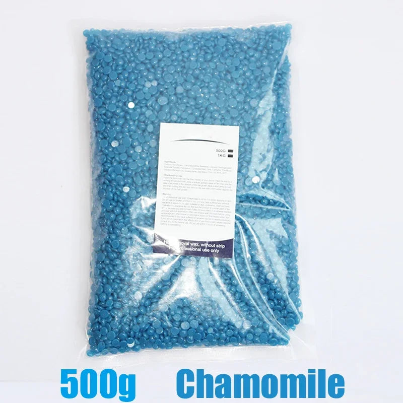Hair Removal Wax Beads 500g – Painless Depilatory Wax Depilatory Wax Beads Zpaxo 500g-Chamomile