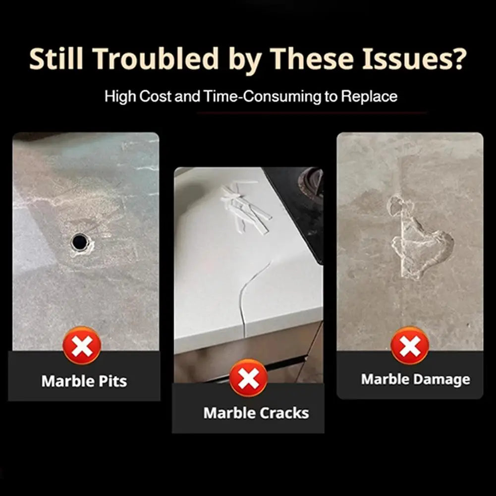 Tile & Stone Crack Repair Kit – Waterproof Grout Filling Paste Tile Repair Kit Zpaxo
