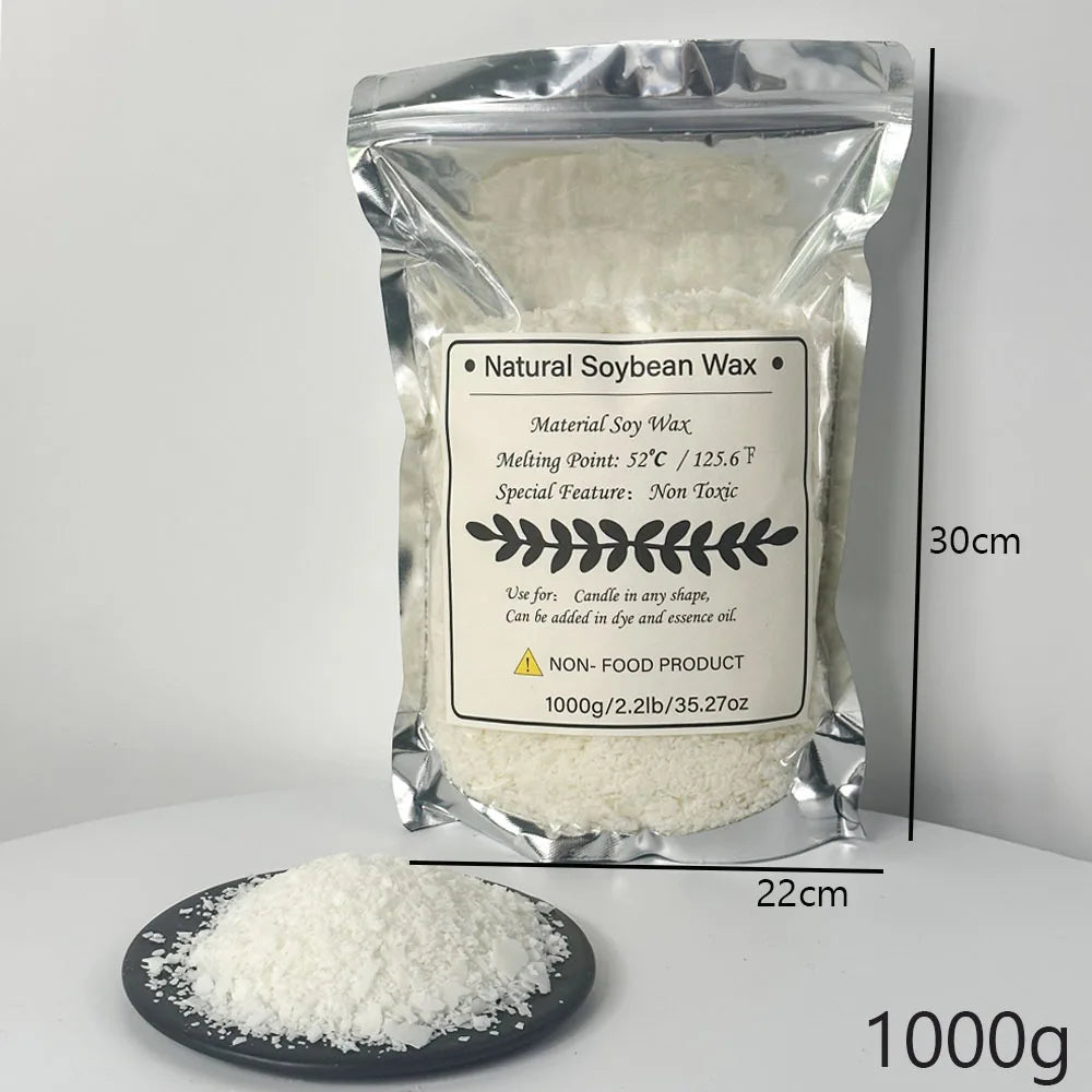 Natural Soy Wax Flakes for DIY Candle Making – 100g to 1kg Candle Making Wax Zpaxo 125-1000g