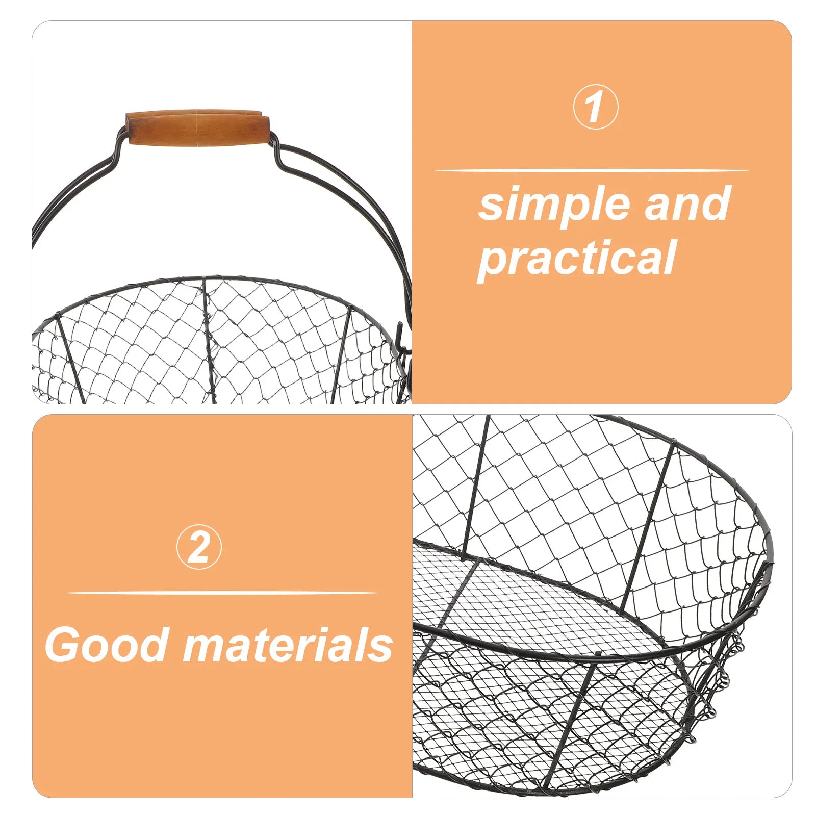 Firewood Storage Wire Baskets Large Metal Blanket Household Vegetable