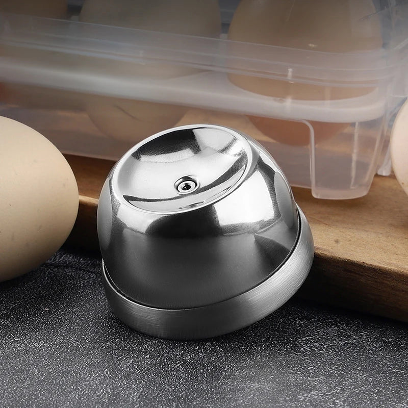 Puncher Plastic Base Manual Boiled Egg Stainless Steel Egg Needle Egg Puncher Anti-explosion Hole Puncher Kitchen Gadget Egg Zpaxo