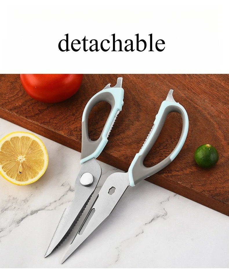 Kitchen Scissors with Storage Rack Muilt Function Scissors with Refrigerator Magnetic Box Tool Adsorption Suction Holder Storage Zpaxo