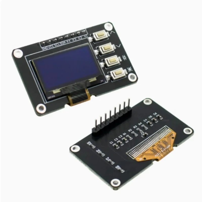 Product OLED IIC White BLUE 12864 Display 4x4 Key I2C SSD1315 LCD Zpaxo
