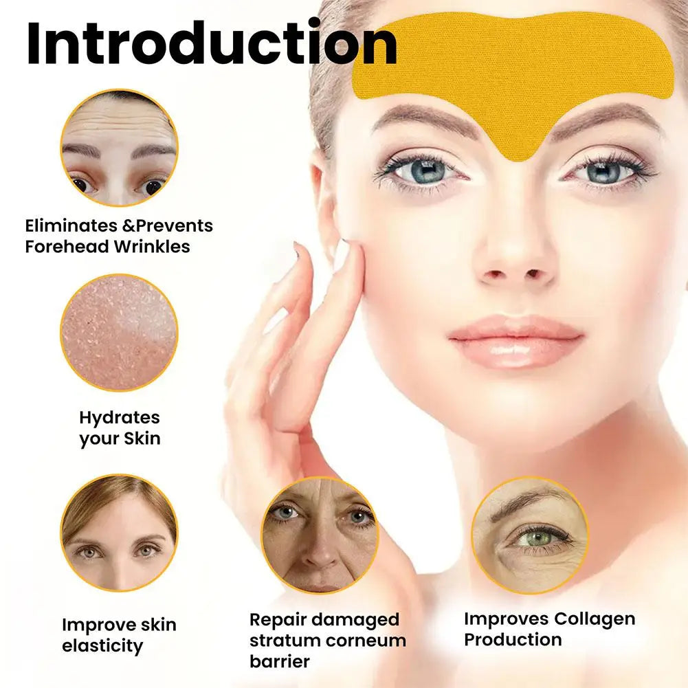 Anti-Wrinkle Forehead Patch,Collagen Gel Stickers to Tighten & Smooth Fine Lines, Firming Skin Care for Women Skin Care Zpaxo