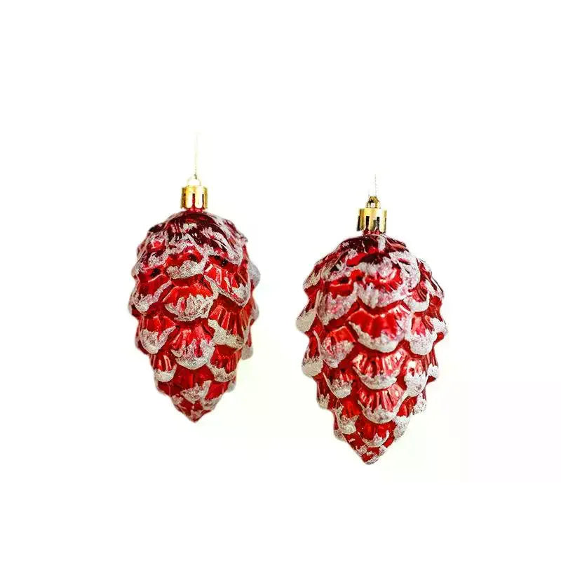 Christmas Balls Ornaments Candy Cane Owl Tree Pendant Red White Zpaxo