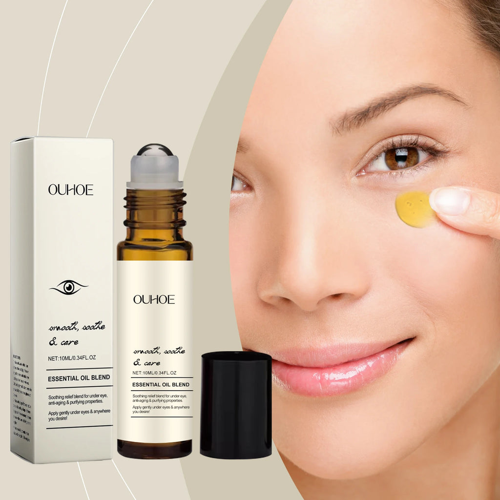Firming Eye Roll-on Essential Oil Removal Dark Circles Wrinkle Lifting Repairing Eye Skin Moisturizing Hydrating Eye Care Zpaxo 10ml X 3boxed