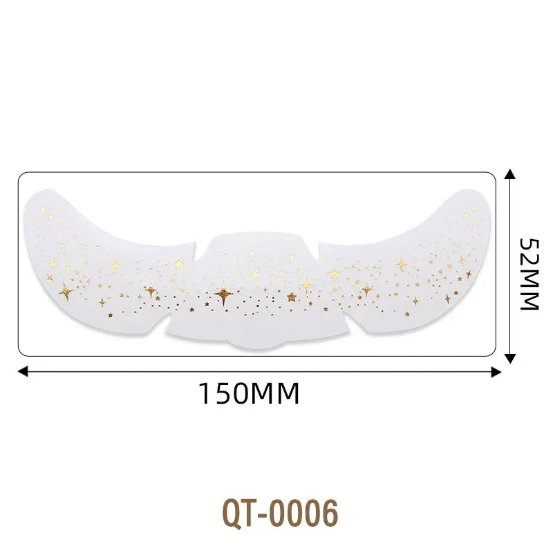 Stamping Freckles Makeup Patches Metallic Golden Silver Fake Zpaxo QT-0006-6pcs