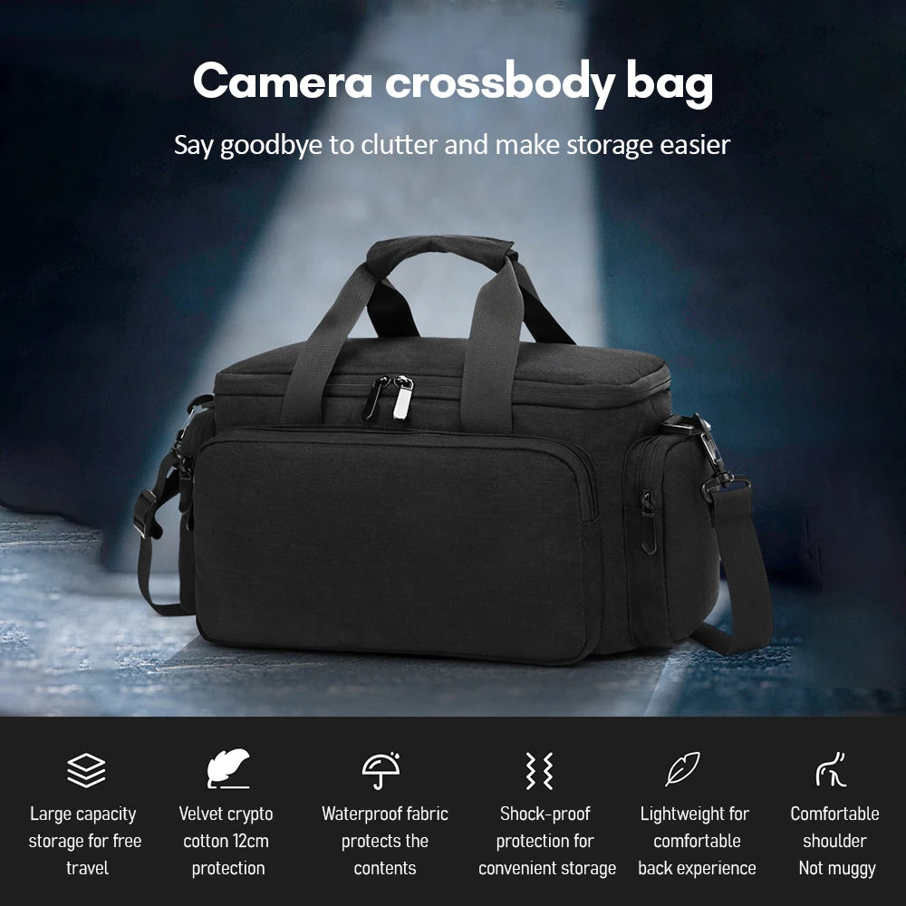 Camera Bag Travel Shoulder Water-resistant Shock-proof Mirrorless