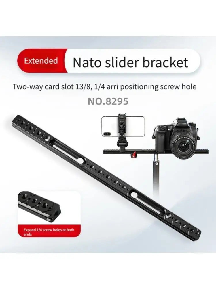 652F Sliding Bracket In Aluminum Alloy 1/4" 3/8" Thread Hole Knobs For Secure Camera Rig And Stable Videos Zpaxo CN