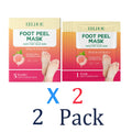 5 Pairs Peach Scented Foot Mask Heavy Moisturizer for Dry & Cracked Heels Callus Remover Socks for Soft Smooth Feet at Home Zpaxo 2 Pack