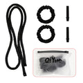 Heatless Curling Rod Headband No Heat Rollers Sleeping Overnight Soft Flexi Rods Multi-color Lazy Hair Curlers Hair Styling Tool Zpaxo Black
