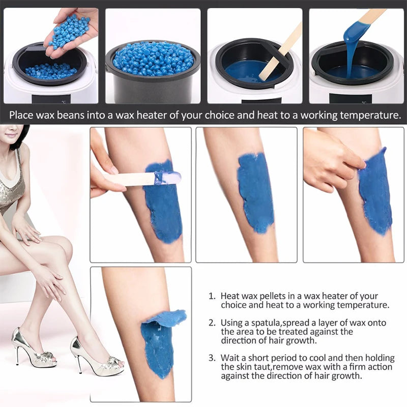 500ML Wax Heater For Hair Removal Wax Melting Warmer Pot with LCD Temperature Display Hard Wax Melter Professional Tool Zpaxo