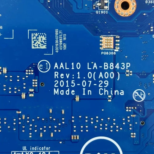 0W45H6 Inspiron 17 5758 i3-4030U Laptop Motherboard DDR3 LA-B843P Zpaxo