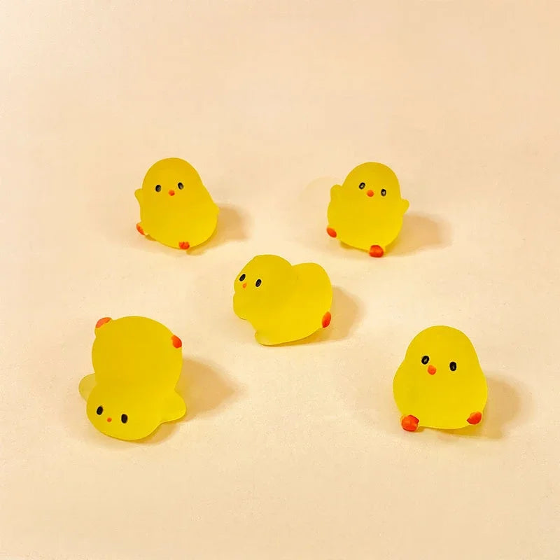 10 20 100 Mini Fluorescent Chubby Chicken Crafts Glow-in-the-dark