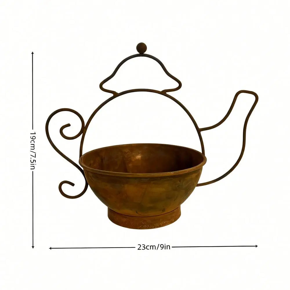 Decorative Outdoor Flower Pots Iron Kettle Shape Container Indoor Flower Pots for Front Porch Farmhouse Backyard Patio Lawn Park Zpaxo China Mainland A