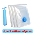 Thickened Vacuum Bags Organizing Bag Travel Vacuum-seal Bags Household Wardrobe Clothes Compression Packaging Sealing Bag Zpaxo 3pcs with pump 80x100cm