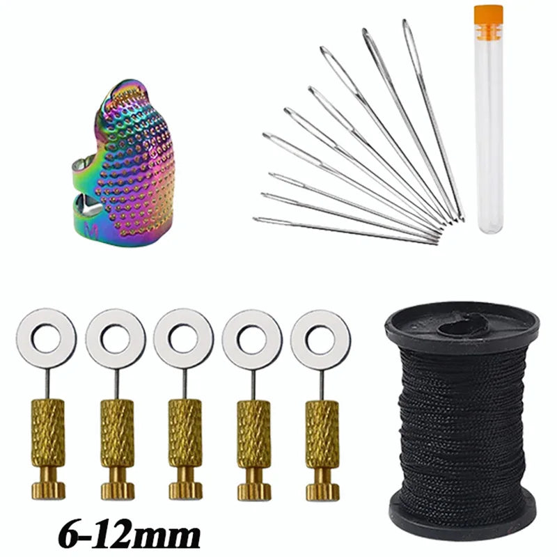 16pcs Leather Suture Positioning Needle Tools Set DIY Suture Fixed Position Needle Leather Fixed Suture Needle Craft Supplies Zpaxo set B-6-12mm