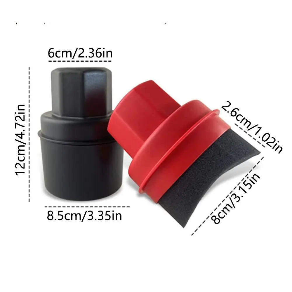 With Lid Car Tire Waxing Sponge Curved Shaped Easy Waxing Car Wax Applicator Pad Anti-slip Handle Reusable Tire Cleaning Tools Zpaxo
