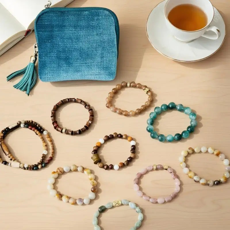 5-Layer Jewelry Storage Bag Velvet Pouch Bags Watch Bracelet Rings Zpaxo