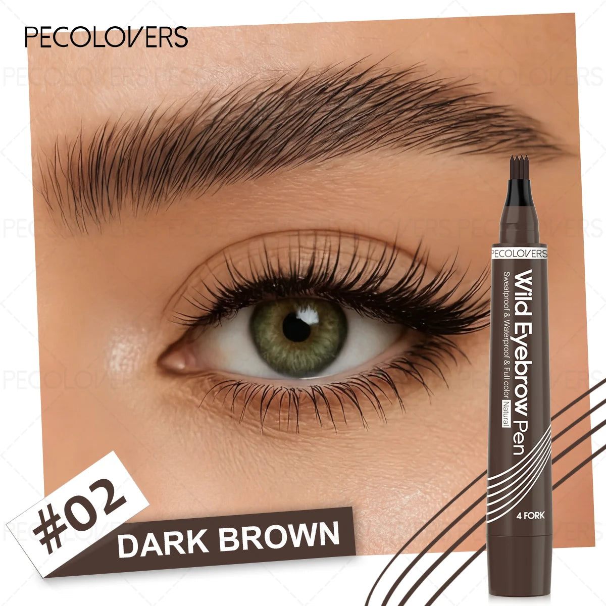 1pc Waterproof Eyebrow Pencil Ultra-Fine Tip Available in Multiple Colors Fast Drying an Essential Makeup Tool for Everyday Use Zpaxo 02