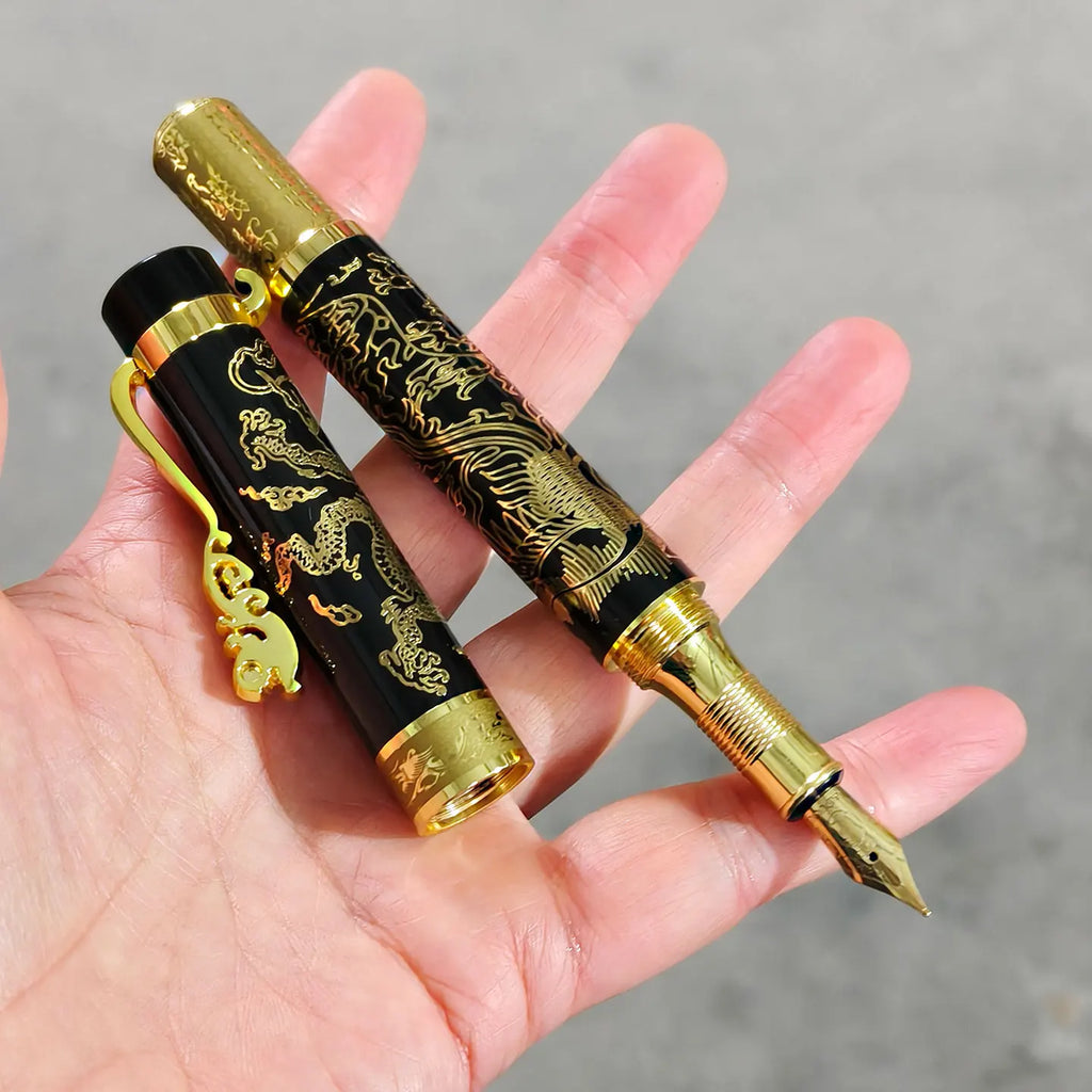 High-quality Fountain Pen General Pen Metal Shaft 17cm Length Screw Cap Zpaxo JIANGJUN F