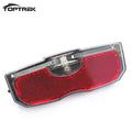 Bicycle Rear Seat Reflective Taillight Bike Luggage Rack Light LED Night Ridding Safety Warning Reflector Cycling Accessories Zpaxo 1P-without batteries