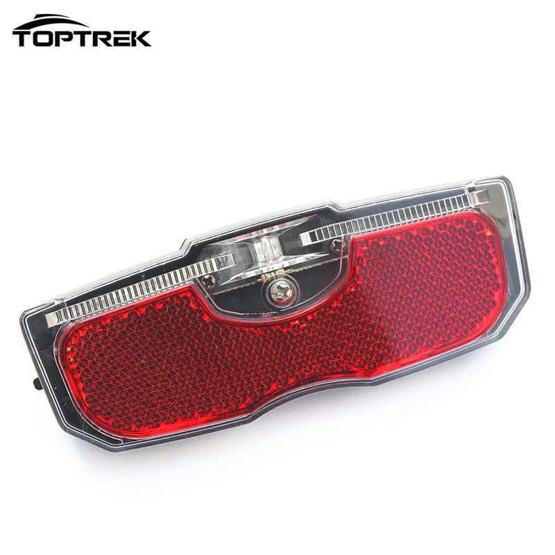 Bicycle Rear Seat Reflective Taillight Bike Luggage Rack Light LED Night Ridding Safety Warning Reflector Cycling Accessories Zpaxo 1P-without batteries