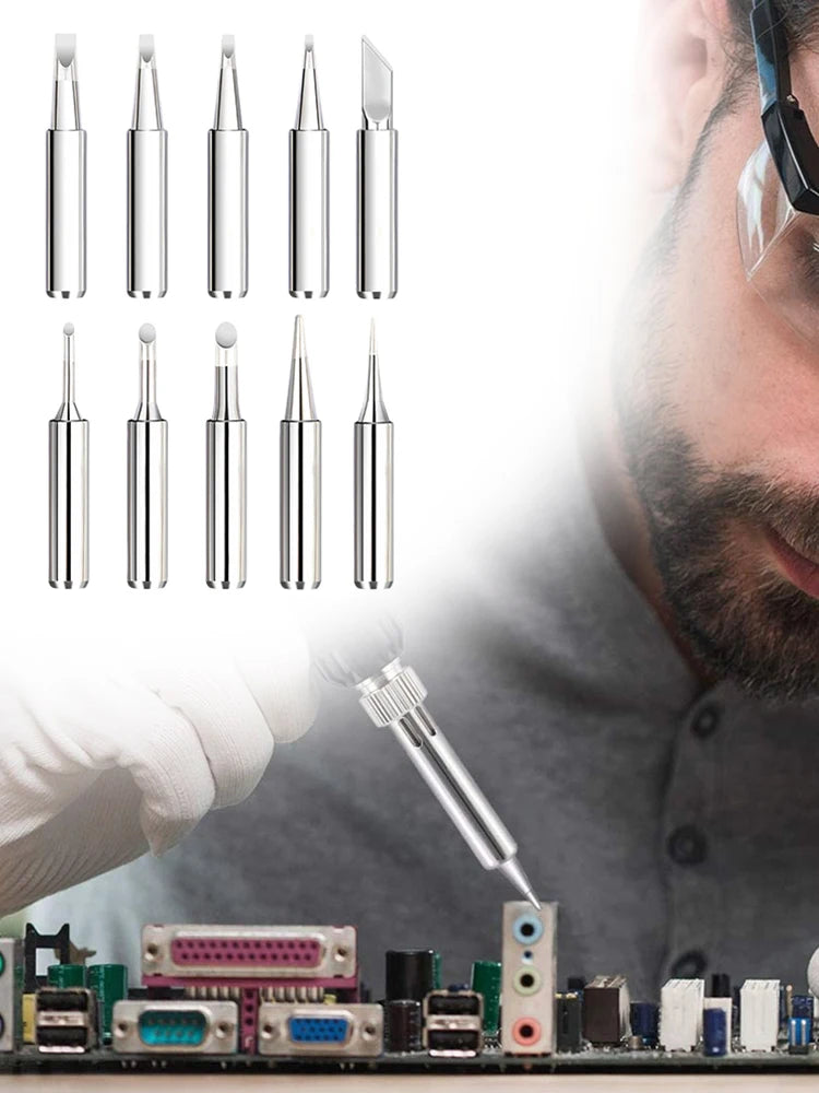 Solder Iron Tip W Welding Sleeve 900M Lead-free Replaceable Soldering