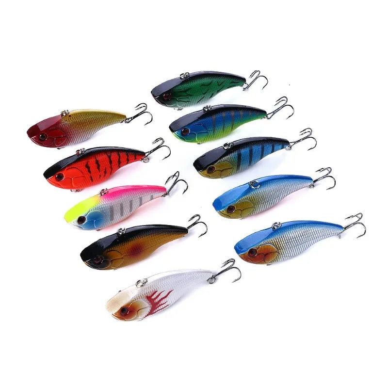 2026 7.5cm/18g VIB Fishing Lure 3/5/8PCS Of Random High Quality Artificial Biomimetic Fishing Lure Outdoor Fishing Accessories Zpaxo